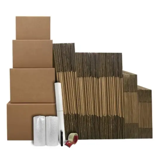 UBMOVE 6 Room Basic Moving Kit 70 Boxes & Supplies image {2}