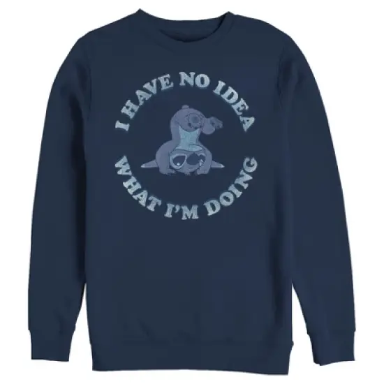 Men's Lilo & Stitch I Have No Idea Sweatshirt image {4}