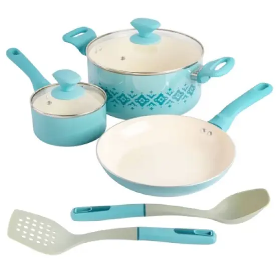 Spice by Tia Mowry Savory Saffron 7pc Healthy Nonstick Ceramic Cookware Set image {12}