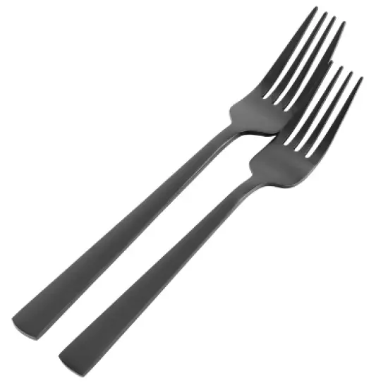 Gibson Elite Earlston 20 Piece Stainless Steel Flatware Set in Black image {4}