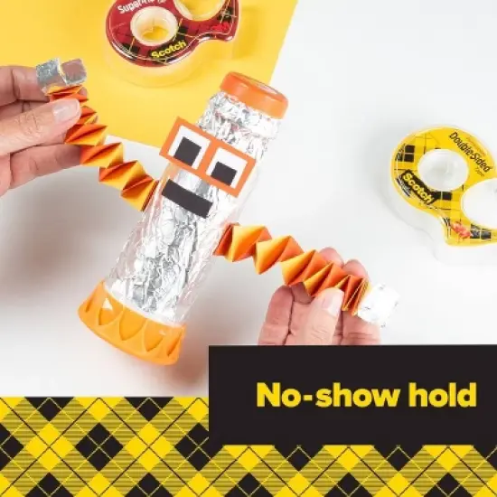 Scotch Double Sided Tape, Office and School Supplies, 0.5 in. x 250 in., 3 Tape Rolls With Tape Dispenser: Clear Plastic, Double Stick, Two Sided image {6}