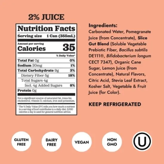 Slice Shirley Temple Healthy Soda - 12 fl oz image {1}