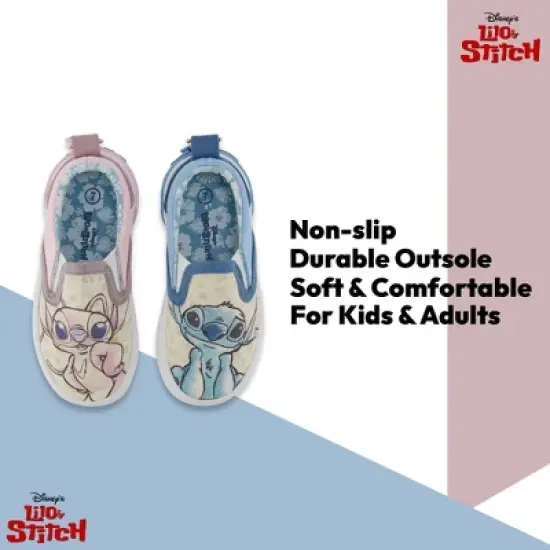 Disney's Lilo and Stitch Girls Slip On Sneakers - Lilo, Stitch, Angel, Ohana Slip-On Design Shoes for Kids - Disney Stitch Slip On Sneakers (5) image {1}