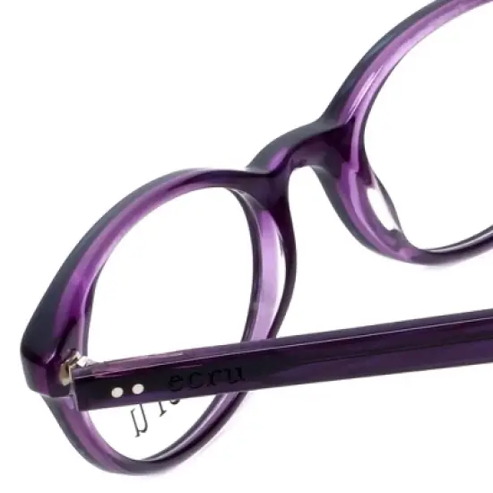 Ecru Designer Reading Glasses Daltrey-006 Purple Lavender Layered Crystal 50 mm image {3}