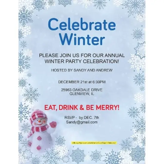 Great Papers! Stationery Letterhead Winter Holiday Magic Multicolor 50 sheets (2024038) image {2}