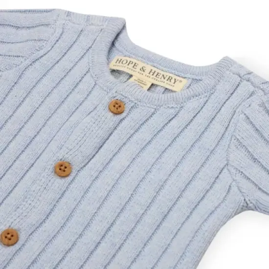 Hope & Henry Baby Organic Cotton Layette Shortie Sweater Romper image {1}