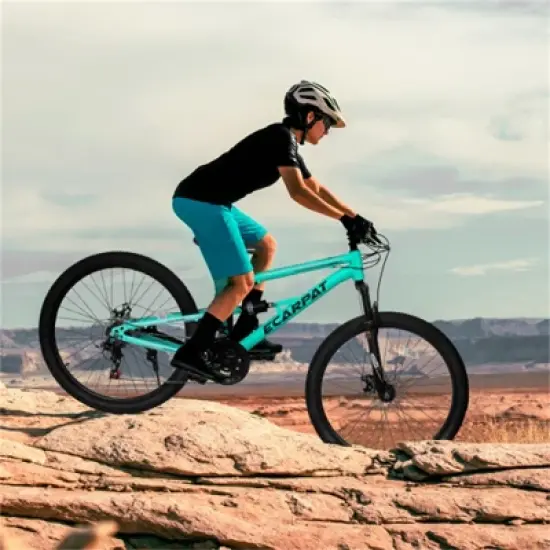 YONWAY 26 Inch Adults Mountain Bike, MTB with 21 Speeds, High-Tensile Steel Frame, V Brake, Hardtail Bicycle for Mens and Womens image {10}