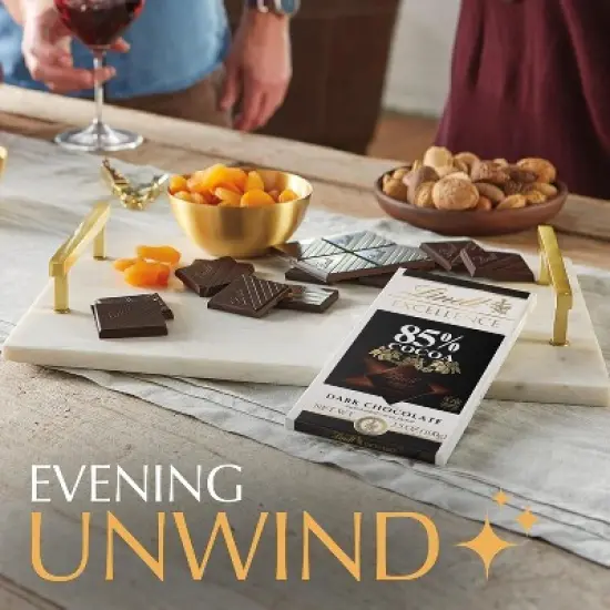 Lindt 4/6/12 Bars,  Excellence 85% Cocoa Dark Chocolate 3.5oz Full Size Candy Bar image {5}