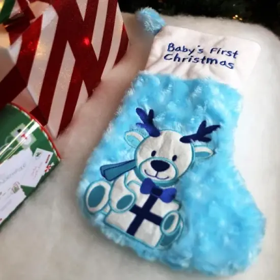 Baby's First Christmas Hat and Stocking Set image {4}