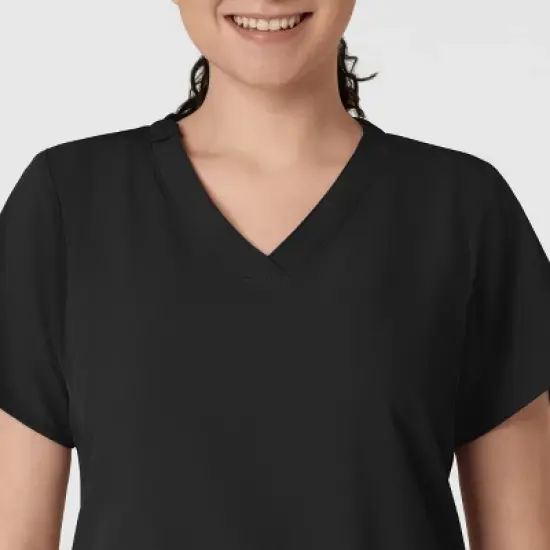 Wink W123 Women's Basic V-Neck Scrub Top image {3}