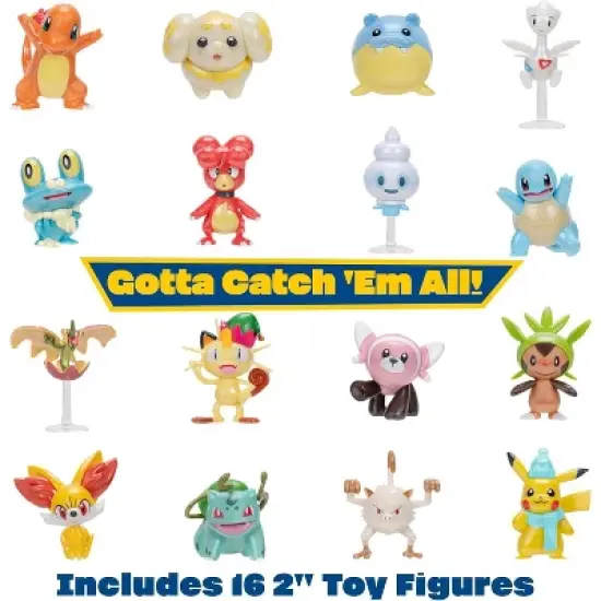 Pok&eacute;mon 2024 Holiday Advent Calendar with 24 Gifts - Christmas Playset for Kids - 16 Toy Figures & 8 Christmas Accessories image {2}