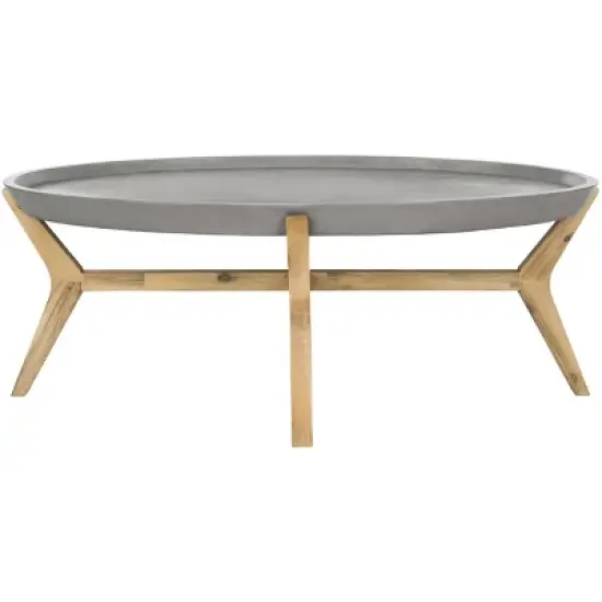 Hadwin Coffee Table - Indoor/Outdoor - VNN1021 - Dark Grey - Safavieh image {8}