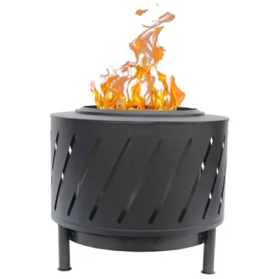 Four Seasons Courtyard Wood Burning Outdoor Fire Pit Backyard Patio Fireplace image {7}