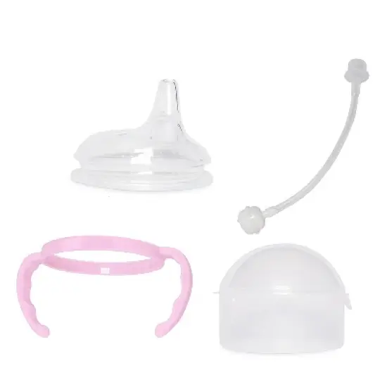 Botabee Soft Spout Transition Sippy Cup for 5oz & 8oz bottles, 2pack, Pink image {3}