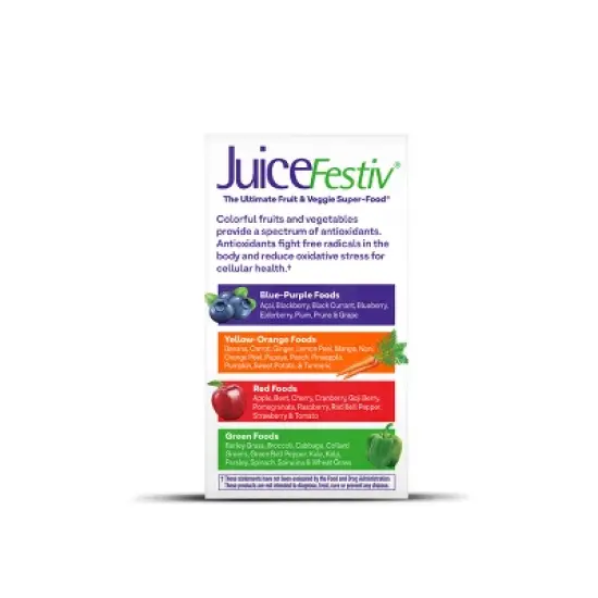 Natrol JuiceFestiv Pack Daily Fruit and Veggie Capsules to Support Balanced Nutrition - 120ct image {8}