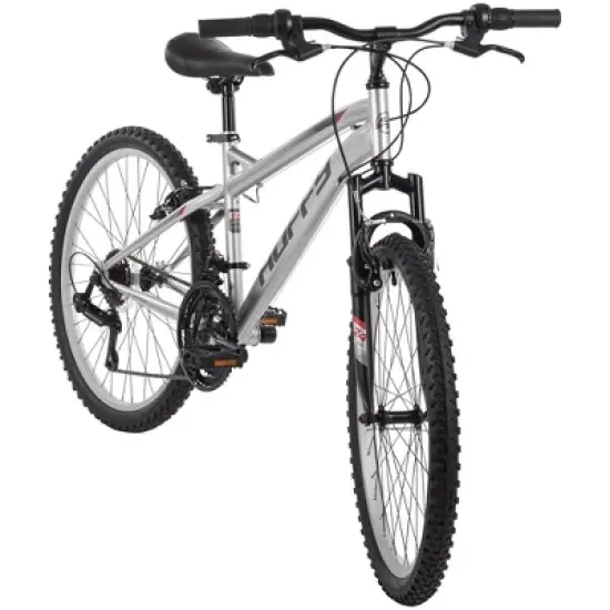 Huffy Highland Mountain Bike - 24" Wheels - 21 Speeds - Silver image {2}