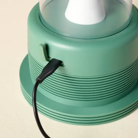 Portable LED Table Lantern with Bluetooth Speaker Green - Hearth & Hand&trade; with Magnolia image {3}