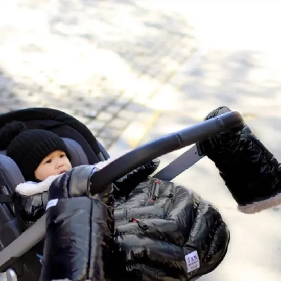 7AM Enfant Warmmuffs Stroller Gloves - Black Polar image {2}