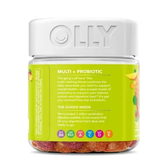 OLLY Adult Multivitamin + Probiotic Supplement Gummies - 70ct image {5}