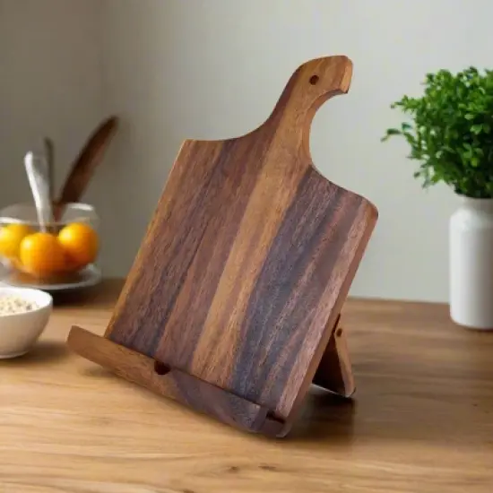 Kalmar Home Acacia Wood Cookbook/Tablet Holder image {3}