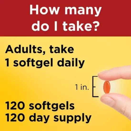 Nature Made 100mg CoQ10 Softgel - 120ct image {6}