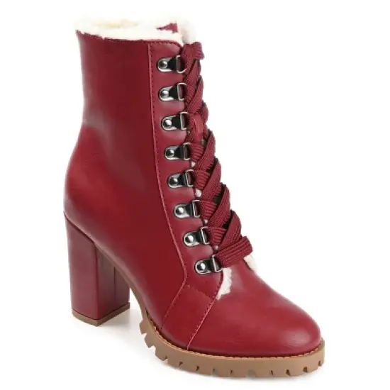 Journee Collection Womens Fauna Tru Comfort Foam Inside Zip Block Heel Booties image {11}