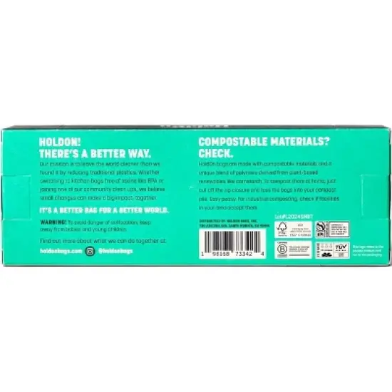 HoldOn Bags Compostable Zipseal Snack Storage Bags - 30ct image {1}