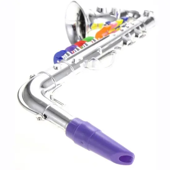 Link Ready! Set! Play! Saxophone with 8 Colored Keys Musical Instrument Early Education Toy for Kids image {1}