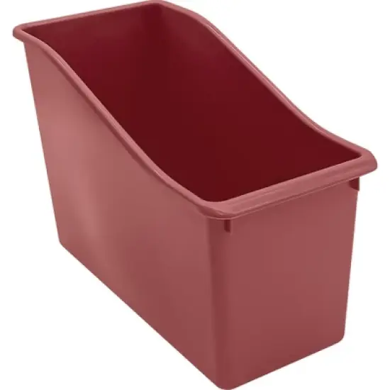 Teacher Created Resources&reg; Plastic Book Bin, Deep Rose, Pack of 6 image {1}