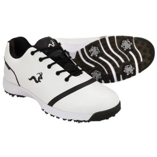 Woodworm Tour V3 Mens Waterproof Golf Shoes White/Black image {4}