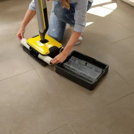 Karcher FC 7 Cordless Electric Hard Floor Cleaner - for Laminate, Wood, Tile, LVT, Vinyl & Stone Flooring image {8}
