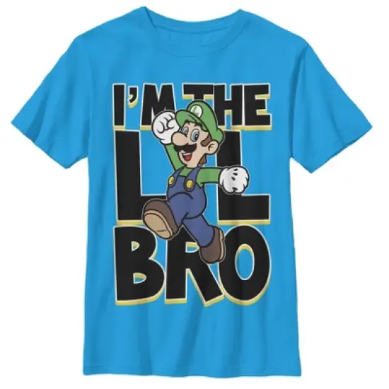 Boy's Nintendo Little Brother Luigi T-Shirt image {2}