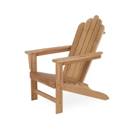 Decksplore Teak Adirondack Chair Set with Table 5PCS image {8}