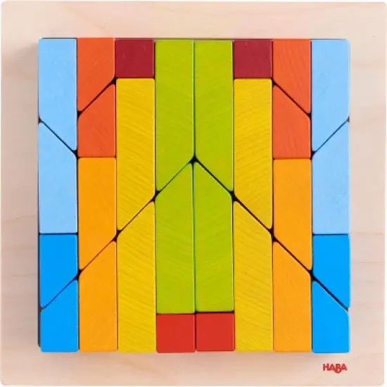 HABA 3D Arranging Game Creative Stones with 28 Wooden Blocks image {3}