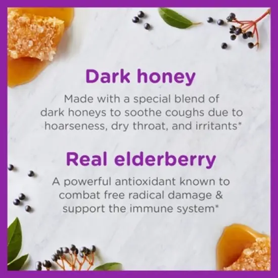 Zarbee's Kid's Cough + Immune Daytime for Age 2-6 with Honey, Vitamin D & Zinc - Mix Berry - 4 fl oz image {8}