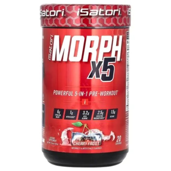 Isatori Morph x5 Pre-Workout, Cherry Frost, 15 oz (426 g) image {3}