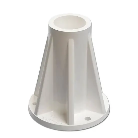 Saftron Polymer 6 Inch Pool Handrails and Ladders Surface Mounting Base (2 Pack) image {5}