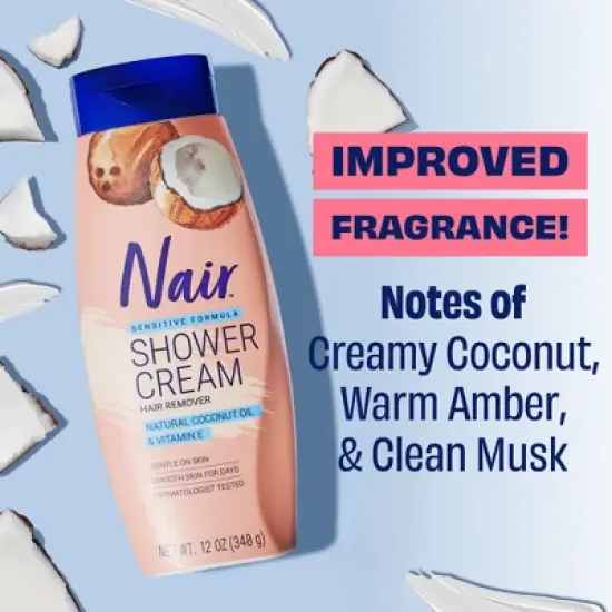 Nair Hair Removal Cream - Coconut Oil - 12oz image {2}