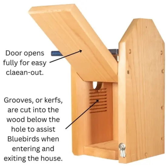 Cedar Standard Bluebird House (Blue) image {2}
