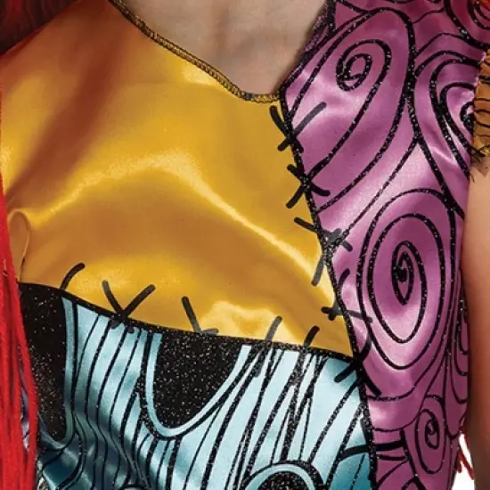 Kids' Disney the Nightmare Before Christmas Sally Deluxe Halloween Costume Dress image {1}