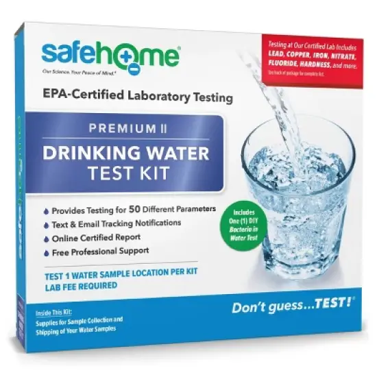 Safe Home Premium II In-Lab Water Test Kit: Test to EPA Standards for Drinking Water & Lead image {3}