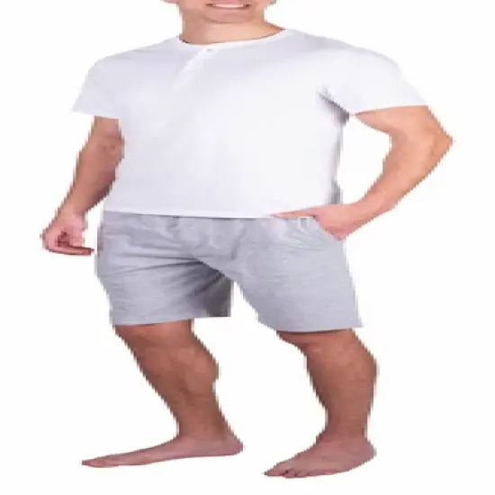 SLEEPHERO Men's Short Sleeve Henley Short Pajama Set image {4}