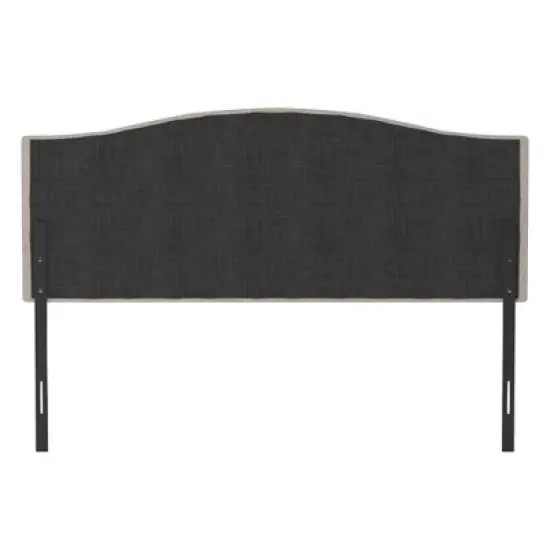 Full/Queen Provence Upholstered Arch Adjustable Tufted Headboard Linen Fabric - Hillsdale Furniture image {1}
