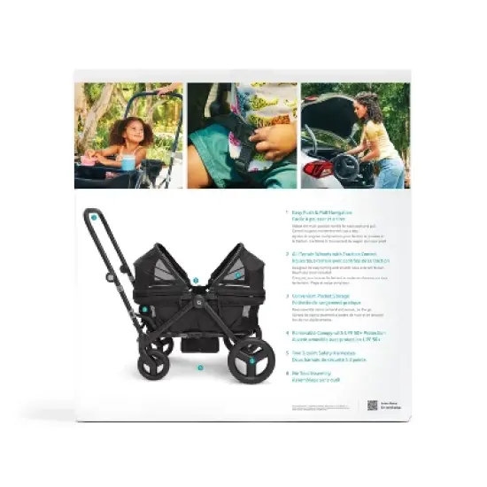 Munchkin Ultra-lite Stroller Wagon - Black image {8}
