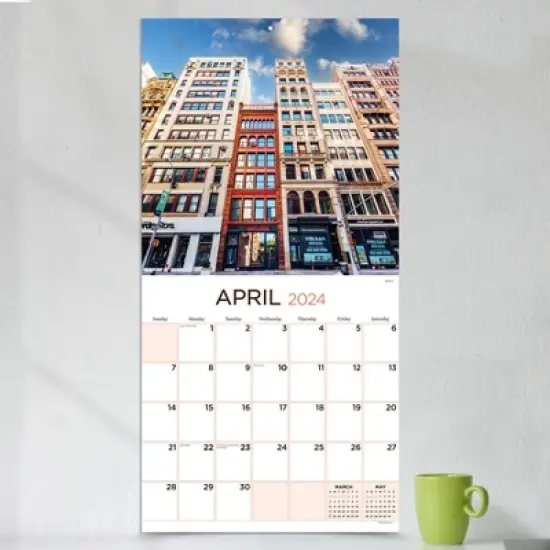 TF Publishing 2024 Wall Calendar 12"x12" NYC image {2}