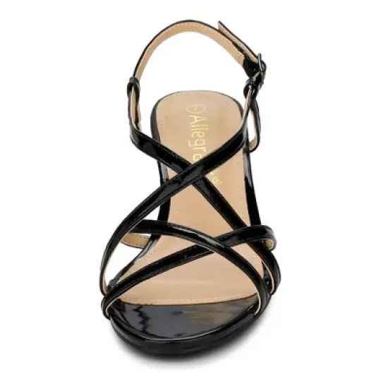 Allegra K Women's Slingback Strappy Kitten Heel Sandals image {2}