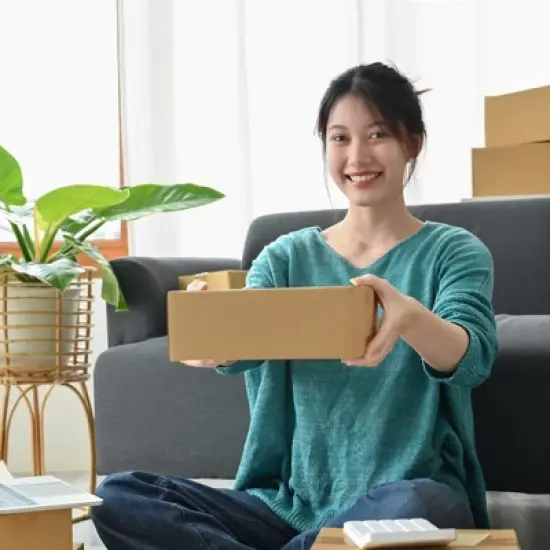 UOFFICE Pack of 25 Corrugated Boxes 12" x 9" x 4" image {3}