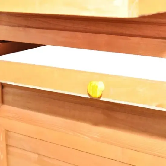 vidaXL Durable Pinewood Chicken Coop with Spacious Design, Sheltered Areas, and Nest Box - Brown 116"x64.2"x67" image {4}