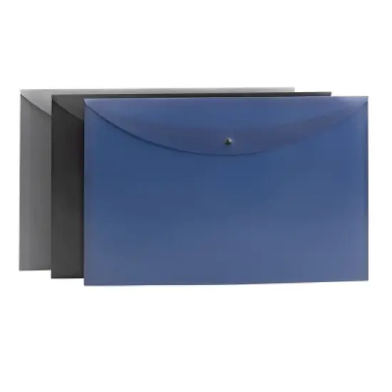 Smead Project Envelope, Snap Closure, Top Load, Tabloid Size 12" x 18", Assorted Colors, 6 per Pack (89691) image {7}