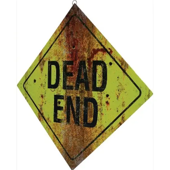 Halloween Express  26 x 26 in Dead End Halloween Sign image {2}